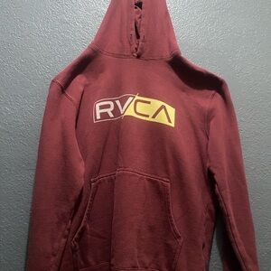 Burgundy RVCA Hoodie S